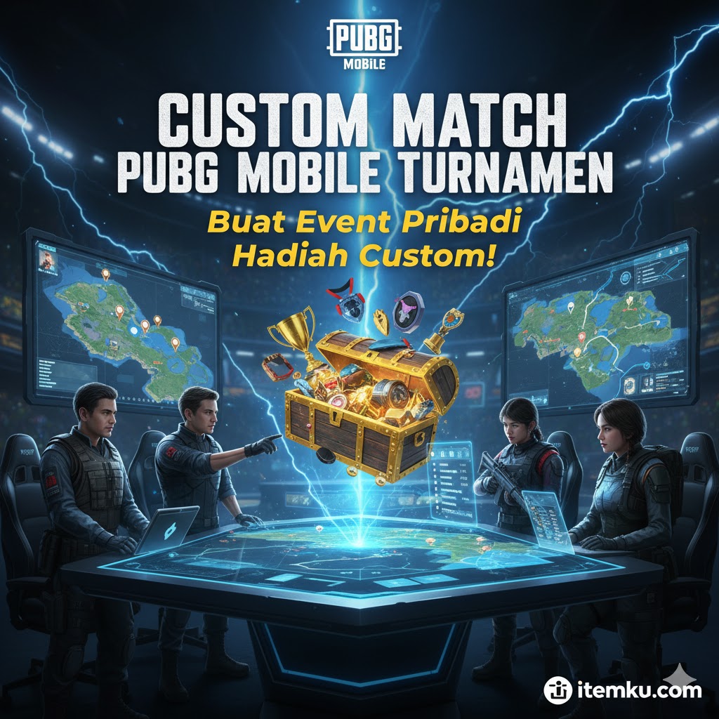 Custom Match PUBG Mobile Turnamen: Buat Event Pribadi Hadiah Custom!