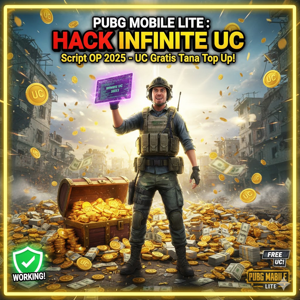 PUBG Mobile Lite: Hack Infinite UC Script OP 2025 – UC Gratis Tanpa Top Up!
