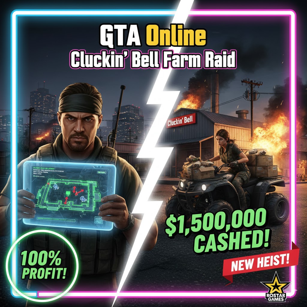 GTA Online Cluckin Bell Farm Raid: Panduan Lengkap Solo Dapat $500K Cepat!