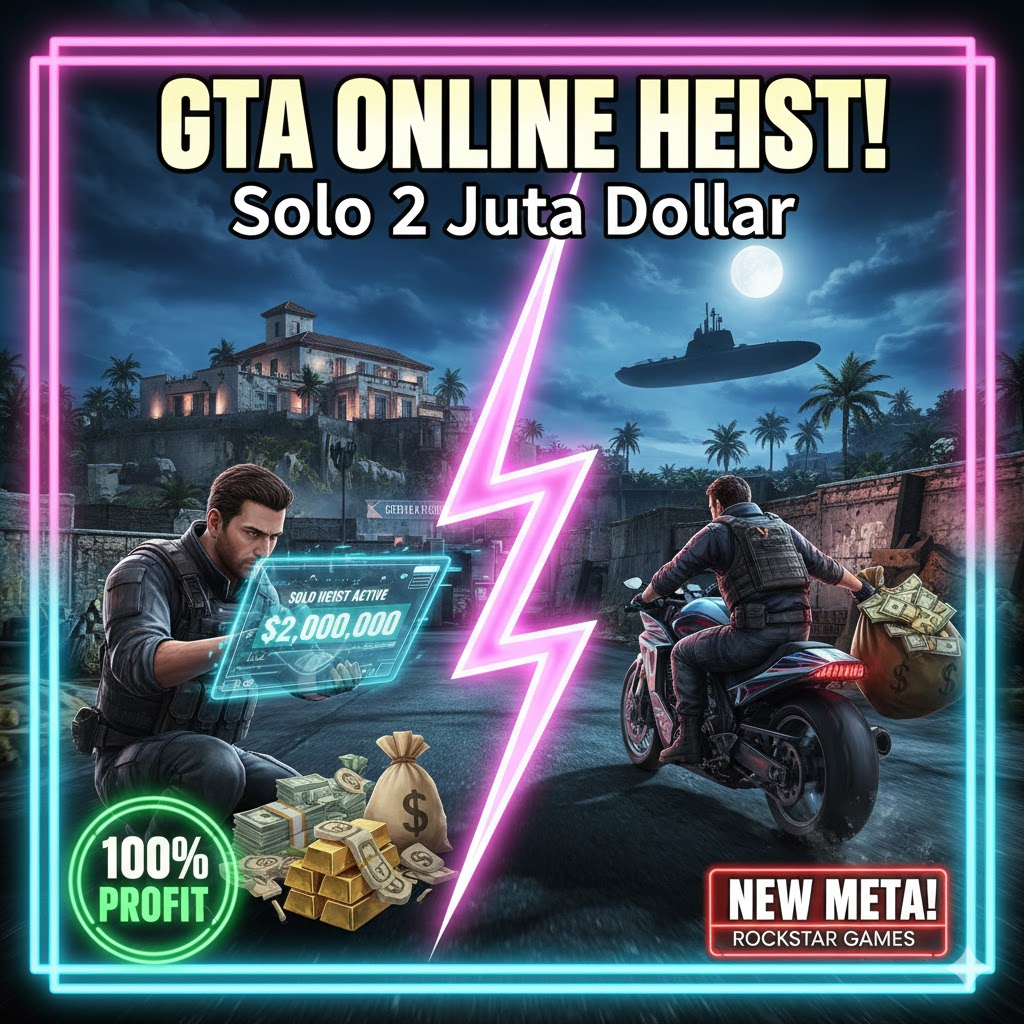 GTA Online Heist Solo: 2 Juta Dollar Jam Heist Cayo Perico OP 2025!