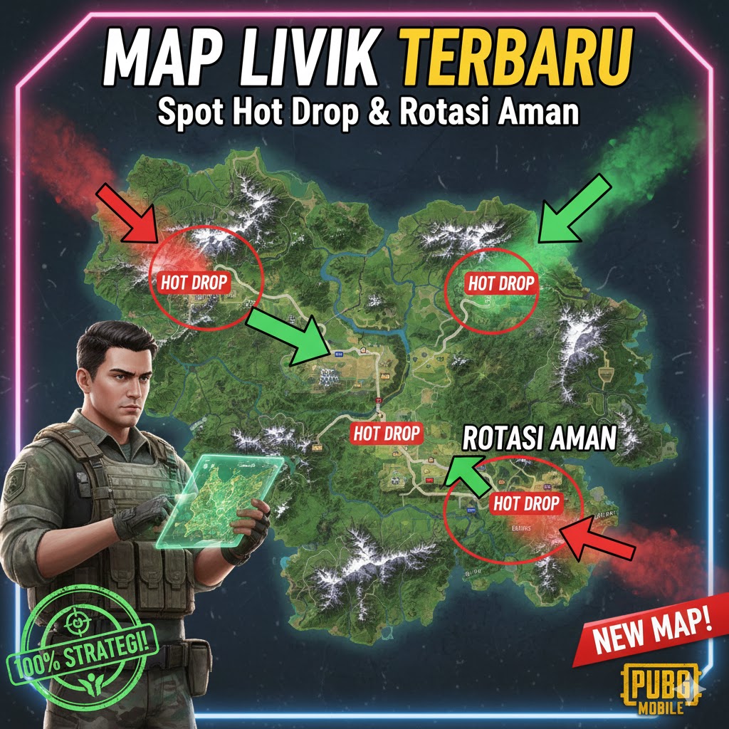Map Livik Terbaru: Spot Hot Drop & Rotasi Aman PUBG Mobile 2025!