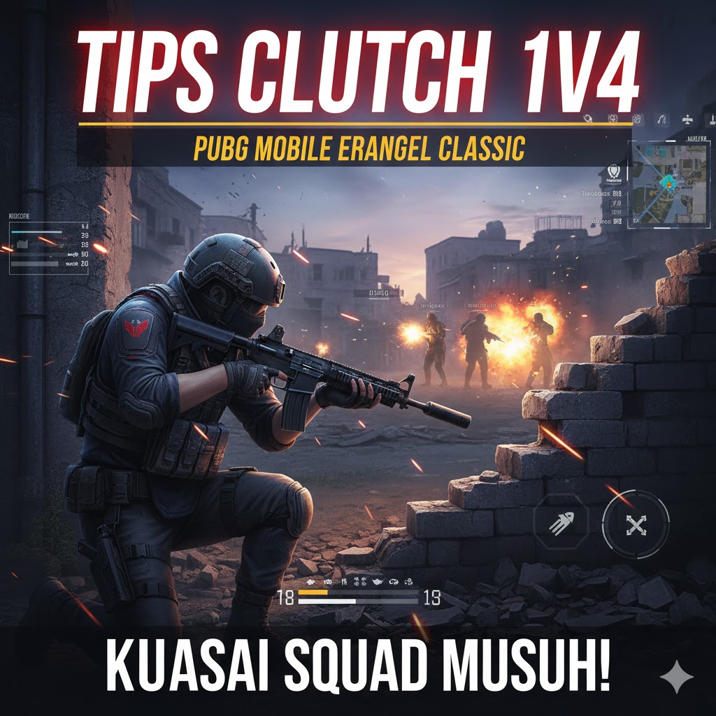 Tips Clutch 1v4 PUBG Mobile Erangel Classic
