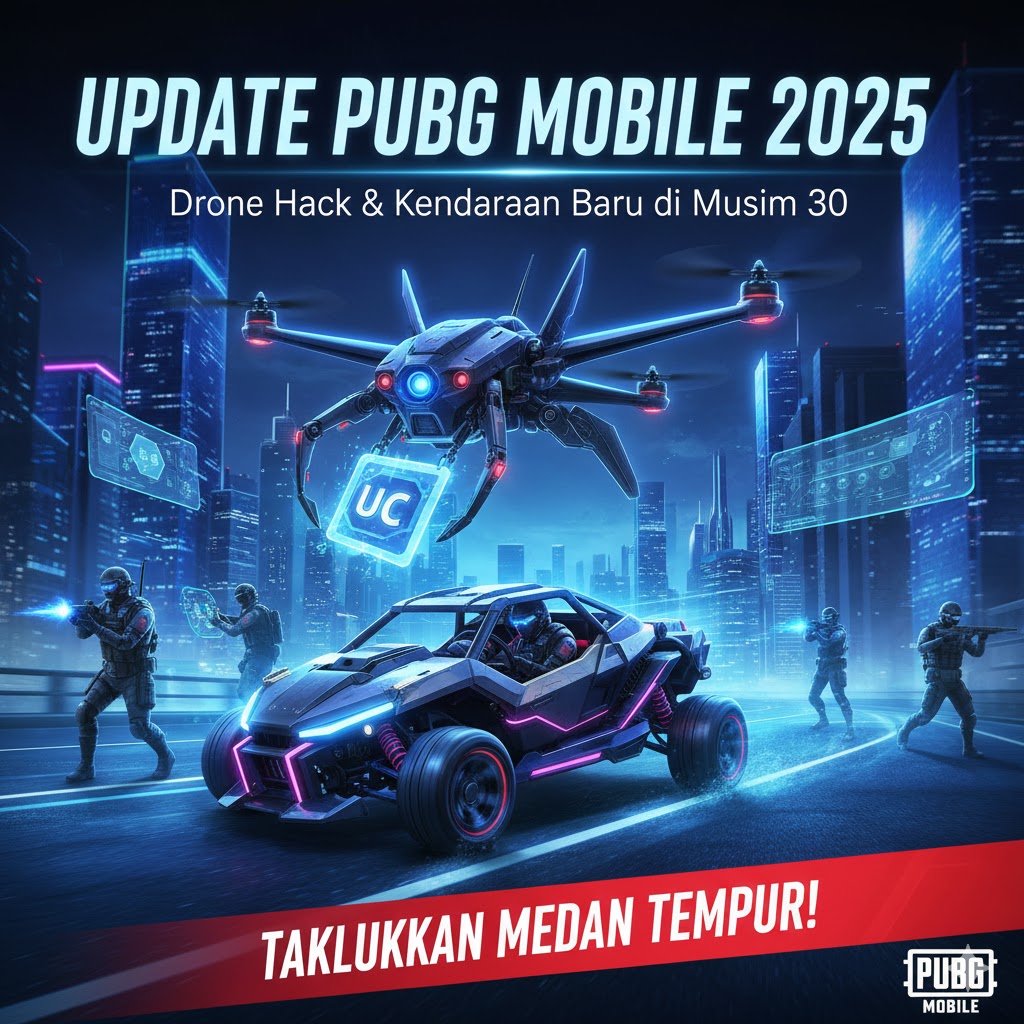 Update PUBG Mobile 2025: Drone Hack & Kendaraan Baru di Musim 30