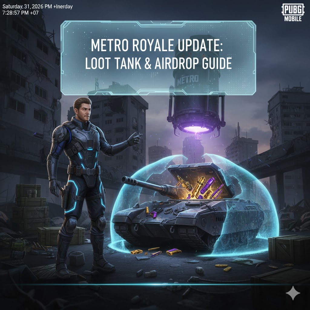 PUBG Mobile Metro Royale Update: Loot Tank & Airdrop Guide