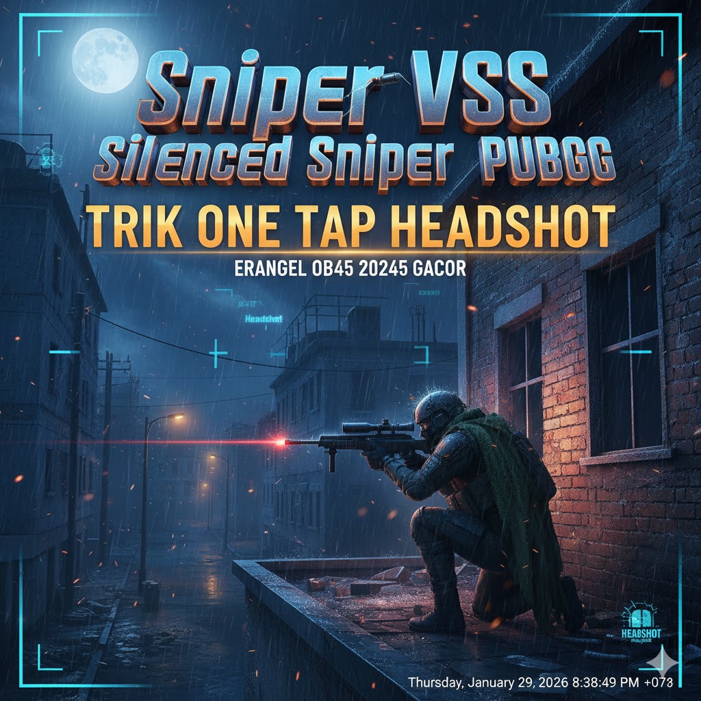 Sniper VSS Silenced Sniper PUBG: Trik One Tap Headshot Erangel OB45 2026 Gacor!
