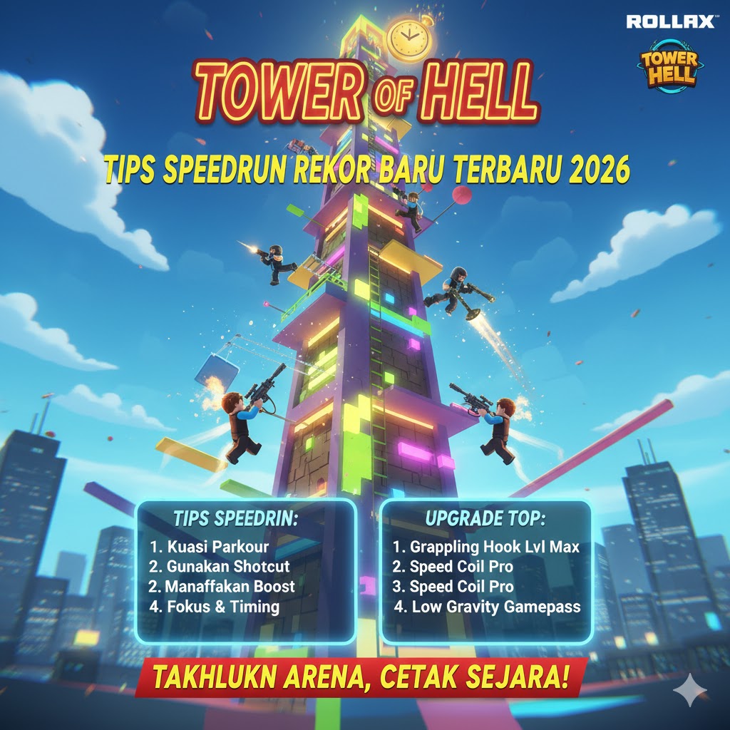 Tower of Hell: Tips Speedrun Rekor Baru Terbaru 2026