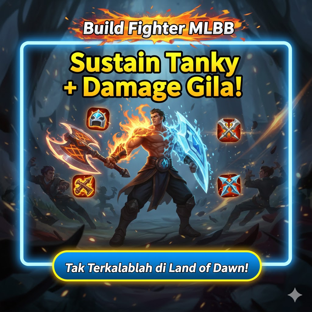 Build Fighter MLBB: Sustain Tanky + Damage Gila!