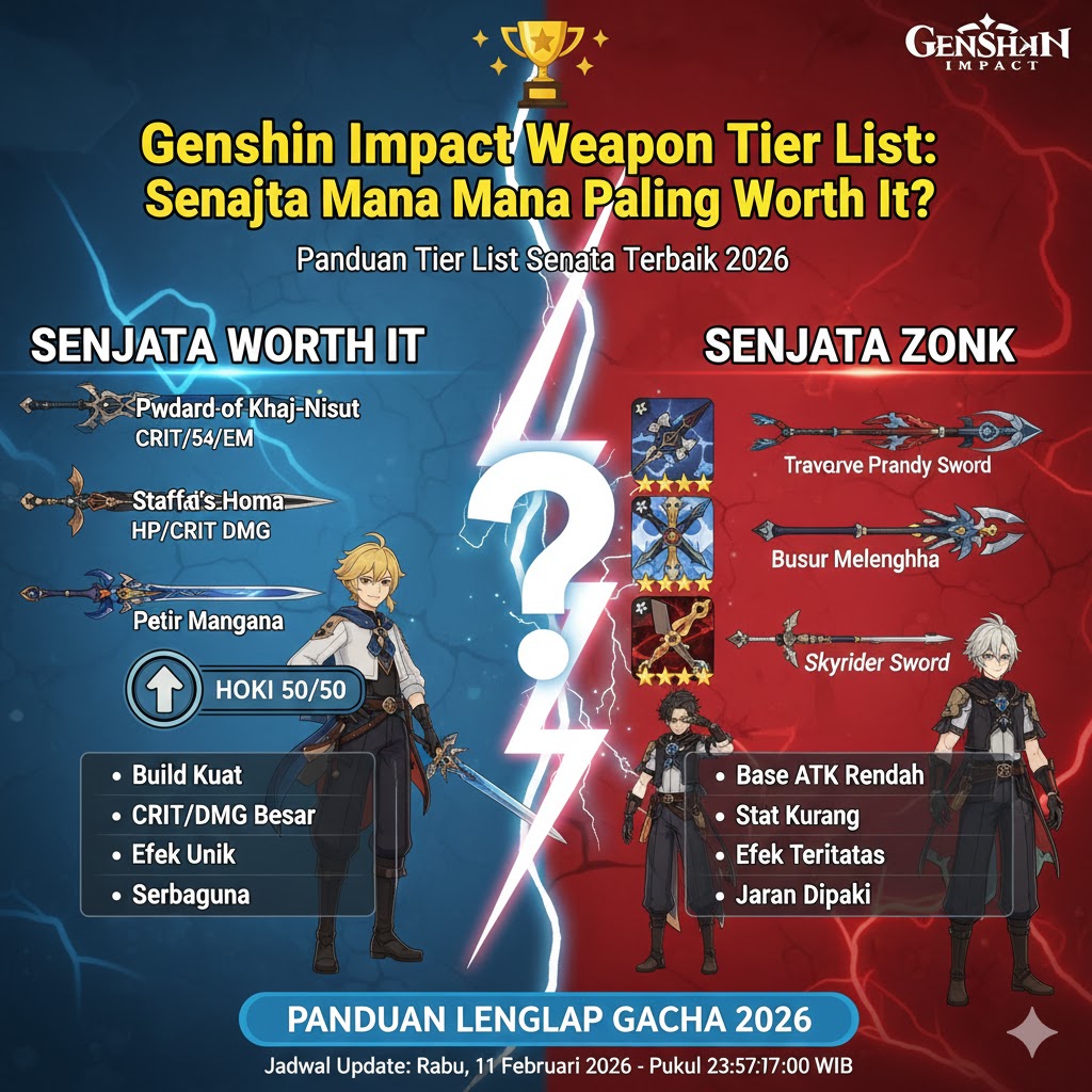 Genshin Impact Weapon Tier List