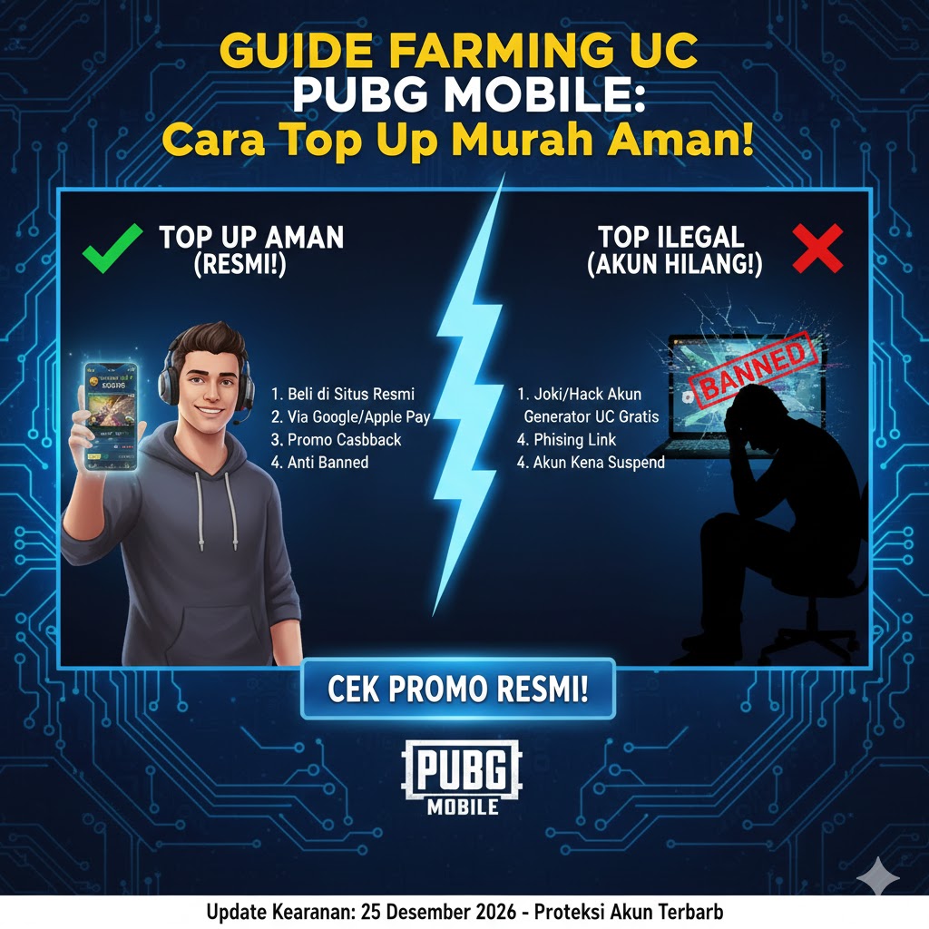 Guide Farming UC PUBG Mobile: Cara Top Up Murah Aman!
