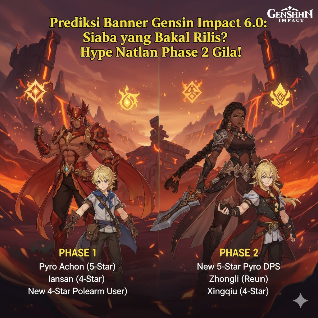 Prediksi Banner Genshin Impact 6.0: Siapa yang Bakal Rilis? Hype Natlan Phase 2 Gila!