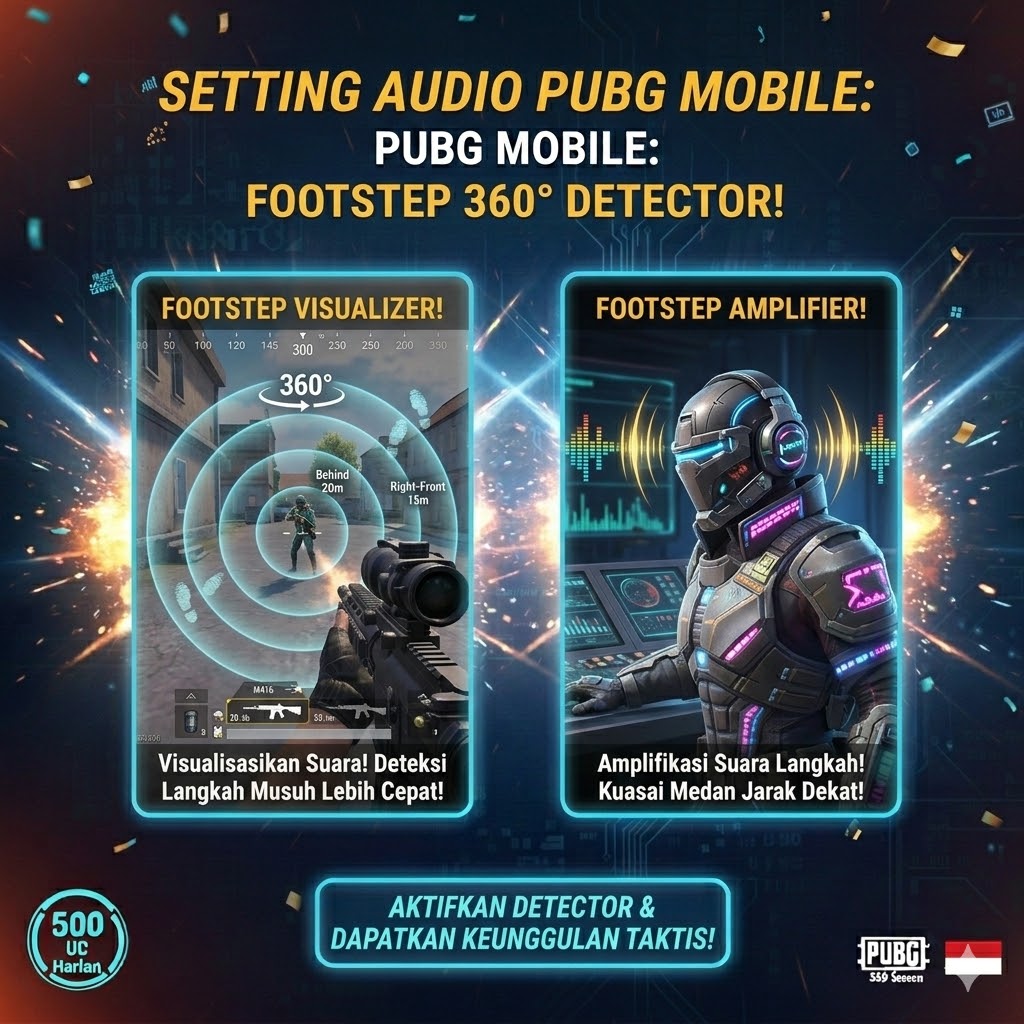 Setting Audio PUBG Mobile: Footstep 360° Detector!