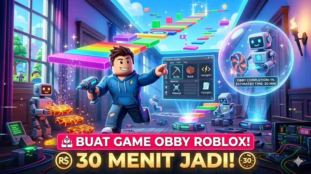Cara Bikin Game Obby Roblox Sendiri dalam 30 Menit