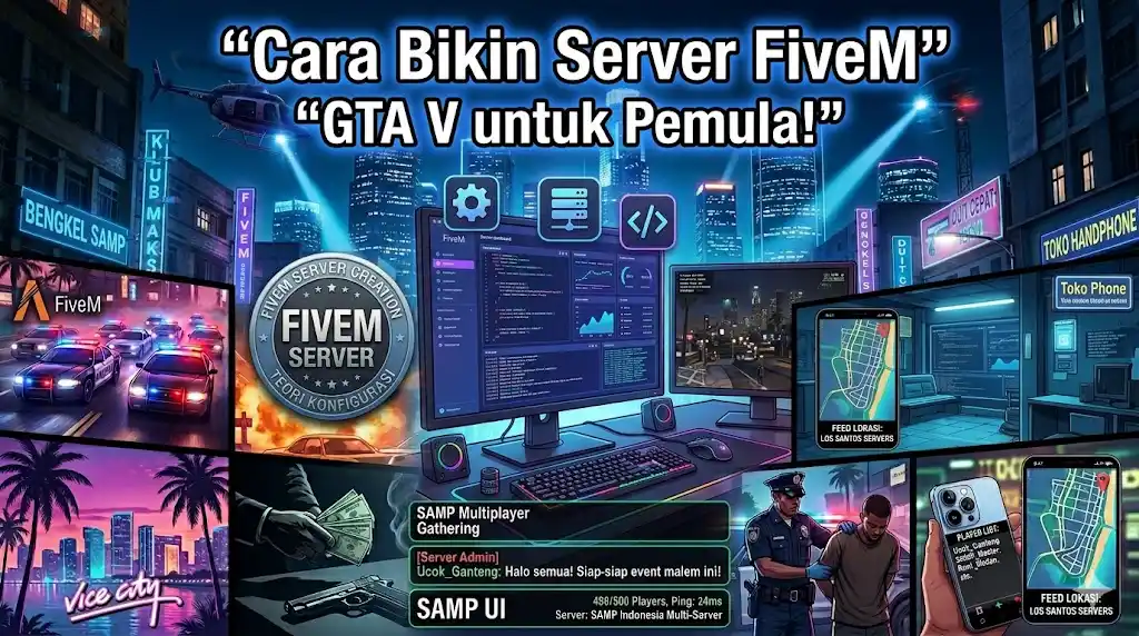 Cara Bikin Custom Server GTA V FiveM