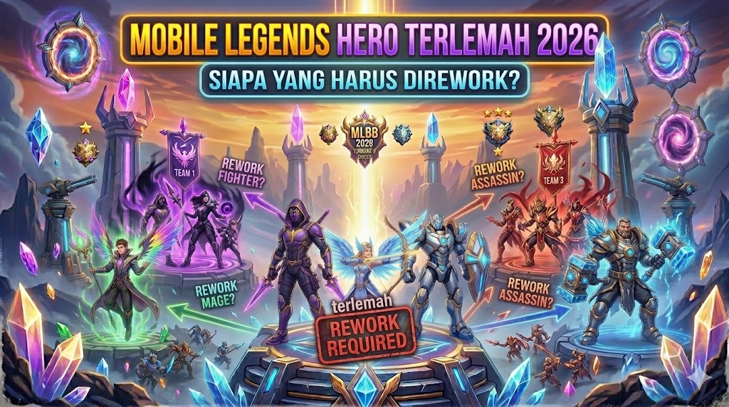 Mobile Legends Hero Terlemah 2026 – Siapa yang Harus Dirework?