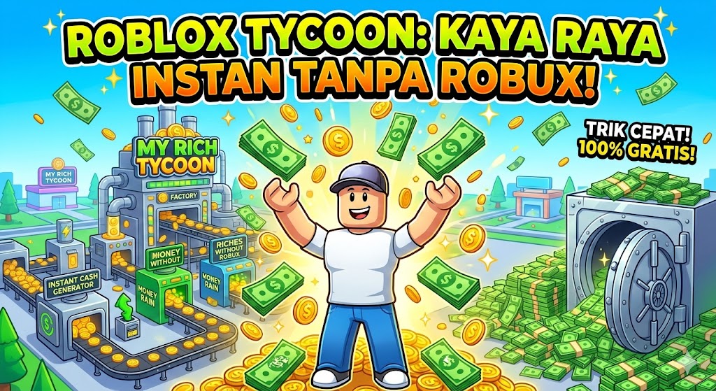 Roblox Tycoon: Kaya Raya Instan Tanpa Robux!