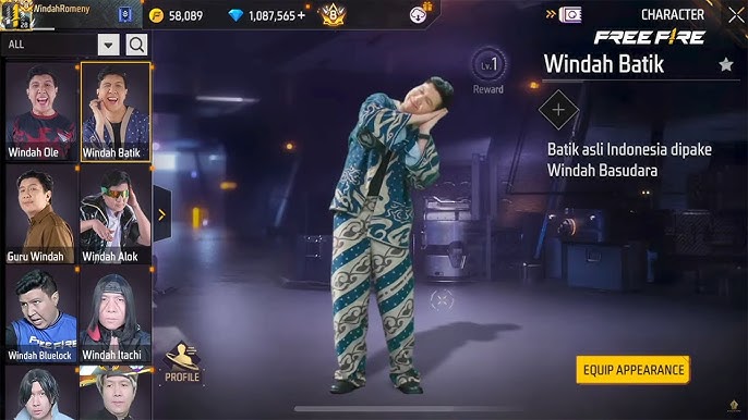 Free Fire Kolaborasi dengan Brand Fashion Lokal, Skin Baru Bertema Batik
